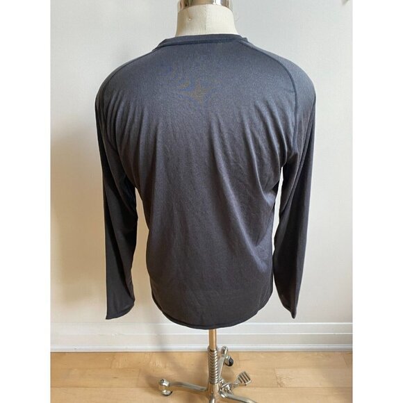 ZELLA BNWOT Men Performance Long Sleeve Shirt Black Activewear - Picture 4 of 6